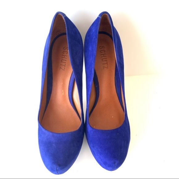 SCHUTZ Suede Studded Spikes Platform Heels—SZ. 8 - Picture 2 of 7